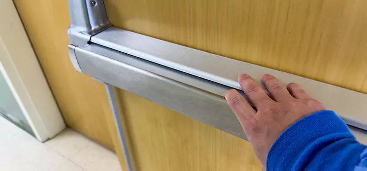 Installing a Push Bar on a Door Reedley
